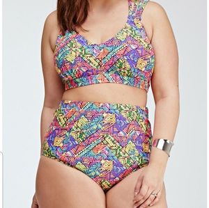 Forever 21 Plus High Waisted Bikini Size 2X NWT